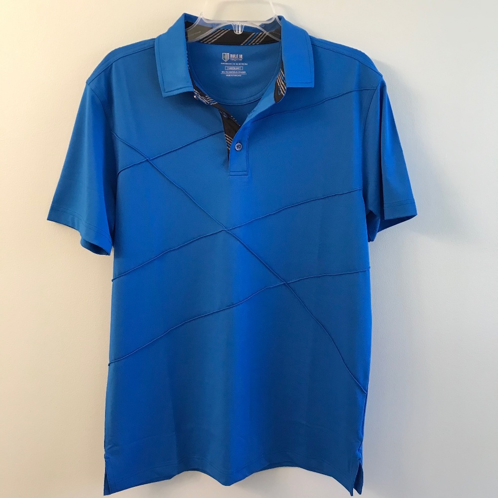 NWOT Rule 18 blue polo shirt